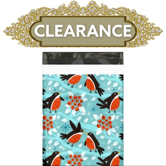 Other - 25 10X13 Birds And Berries Poly Mailers CLEARANCE